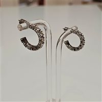 Orecchini John Richmond Donna in Titanio Diamante Lab Grown 2 Ct JRETE05WW - JRETE05WW